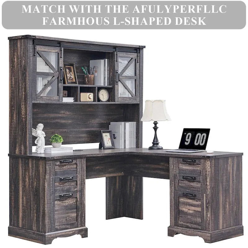 42 Farmhouse Desk Hutch, Only Match Farmhouse Desk