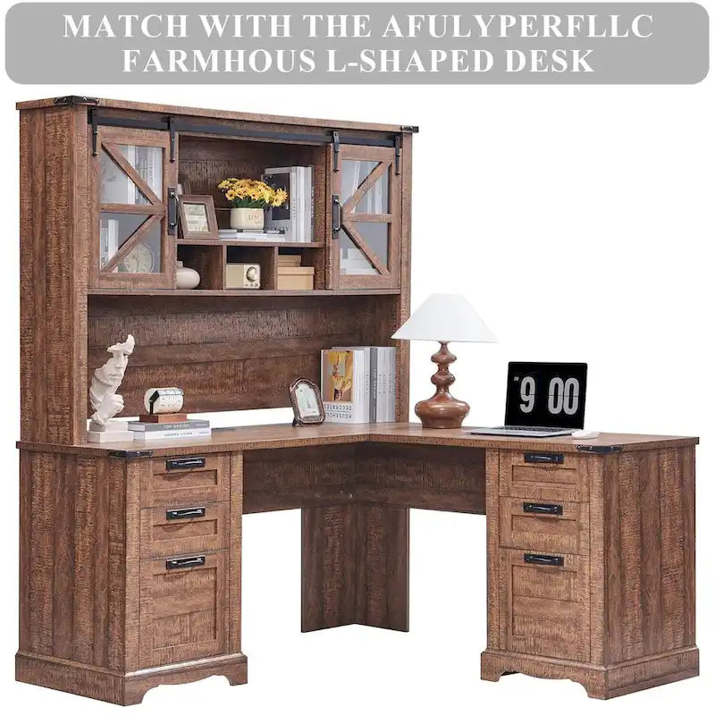 42 Farmhouse Desk Hutch, Only Match Farmhouse Desk
