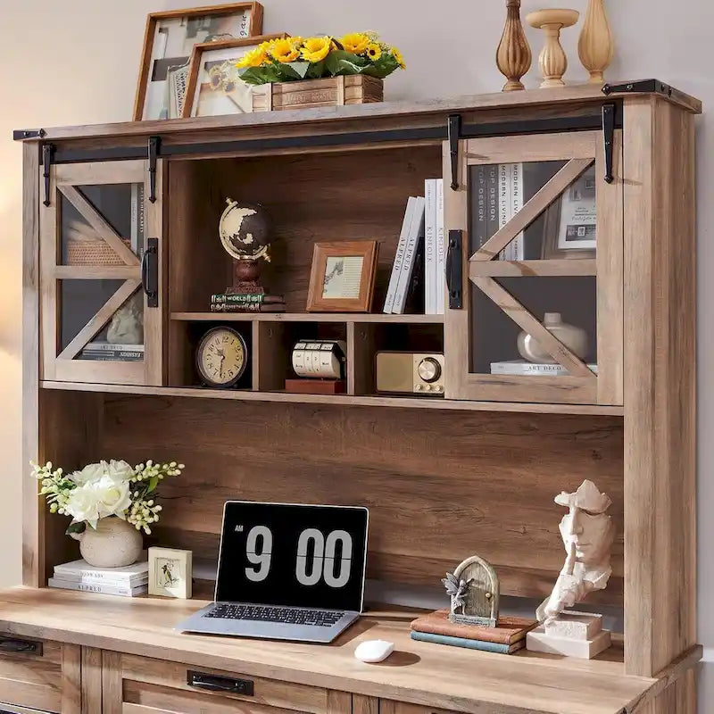 42 Farmhouse Desk Hutch, Only Match Farmhouse Desk