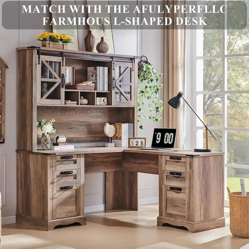 42 Farmhouse Desk Hutch, Only Match Farmhouse Desk