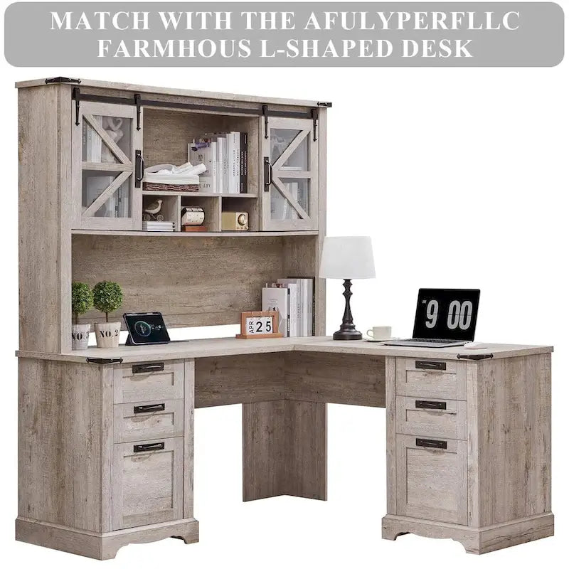 42 Farmhouse Desk Hutch, Only Match Farmhouse Desk