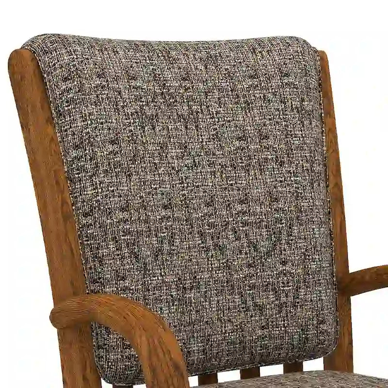 Sedia da pranzo con ruote, finitura castagno
