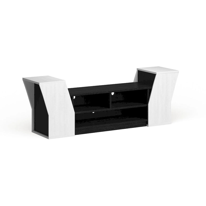 Contemporary 71-inch 3-Open Shelf TV Console