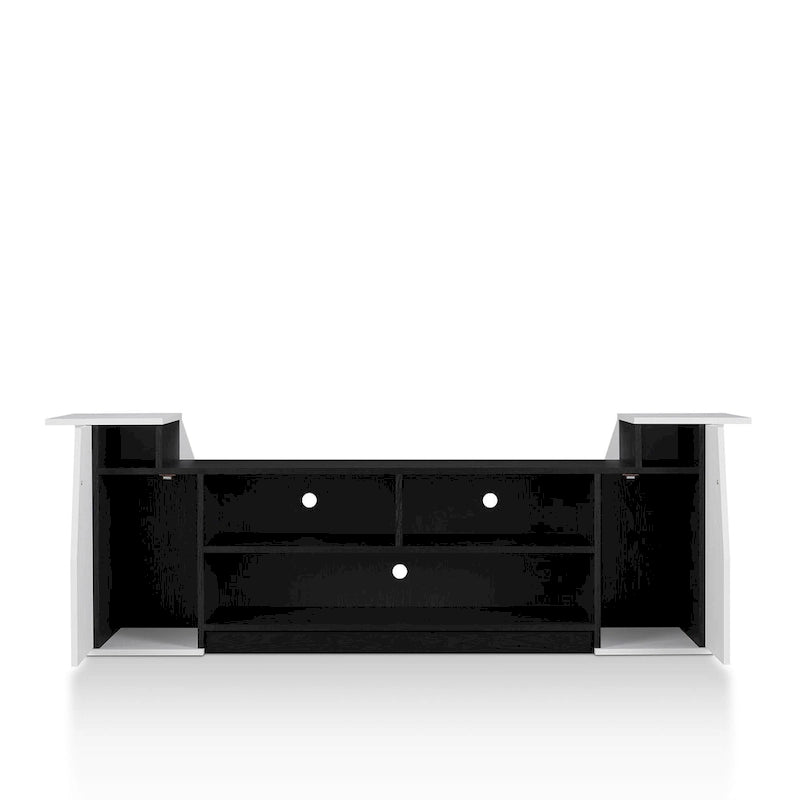 Contemporary 71-inch 3-Open Shelf TV Console