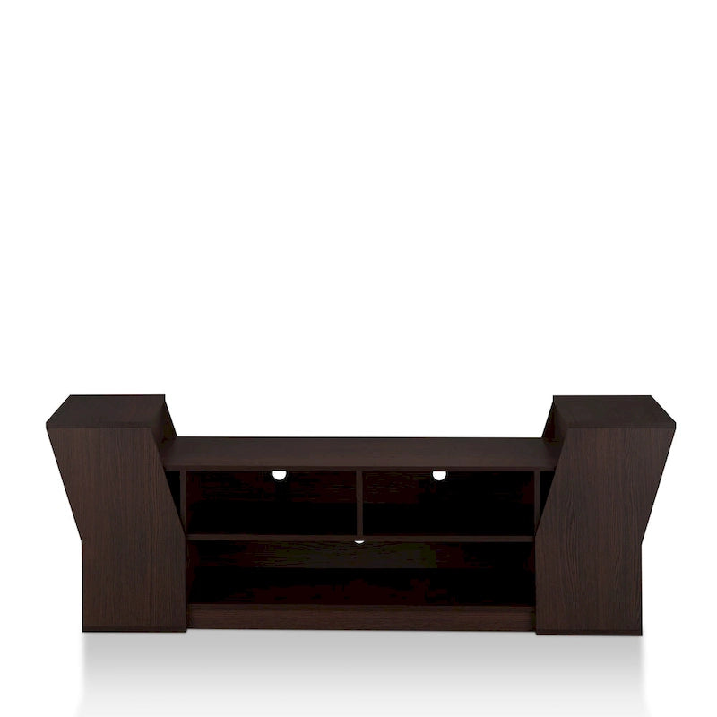 Contemporary 71-inch 3-Open Shelf TV Console