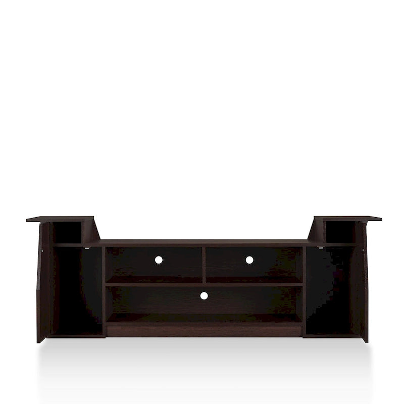 Contemporary 71-inch 3-Open Shelf TV Console