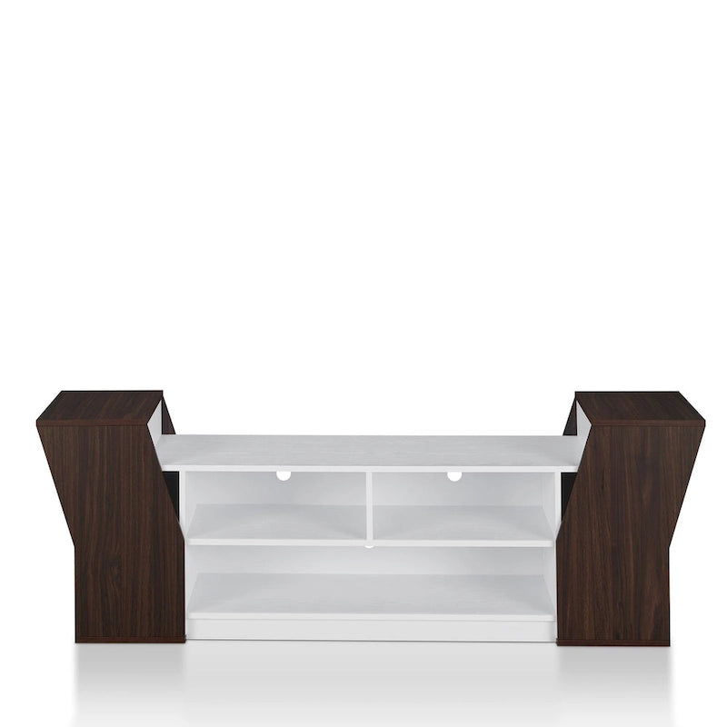 Contemporary 71-inch 3-Open Shelf TV Console