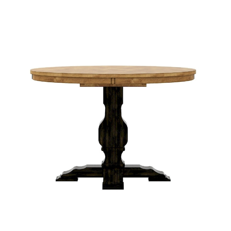 Two-tone Round Top Dining Table