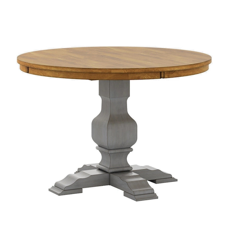 Two-tone Round Top Dining Table