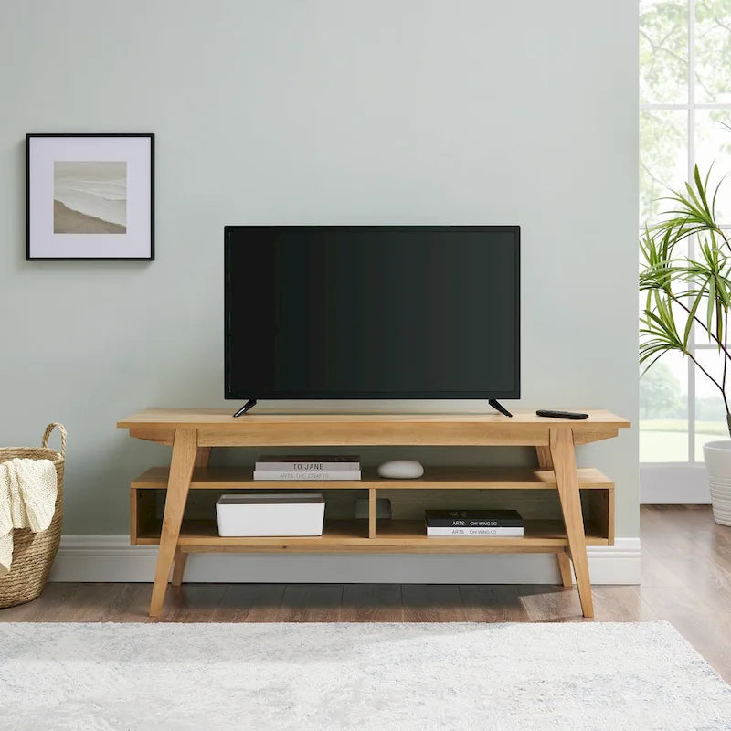 Contemporary Solid Wood Minimal 47-inch TV Stand