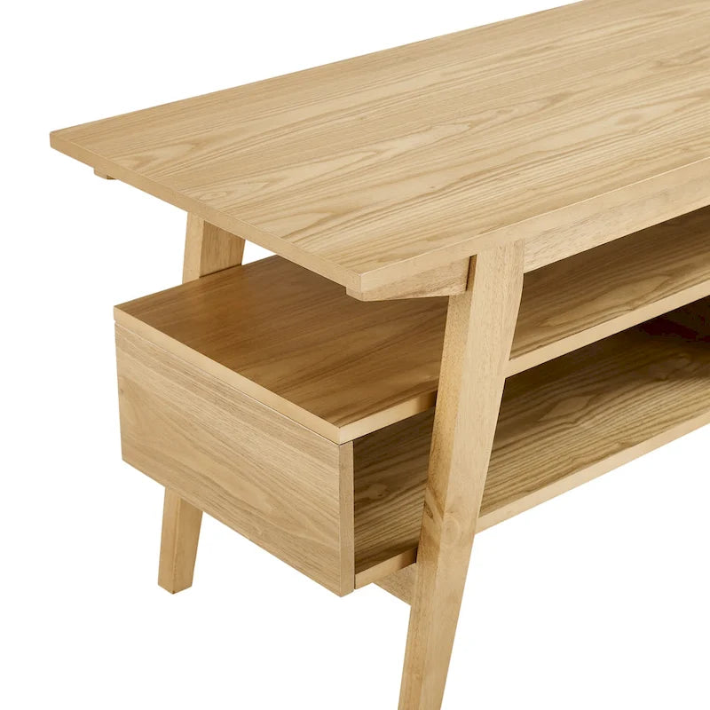 Contemporary Solid Wood Minimal 47-inch TV Stand