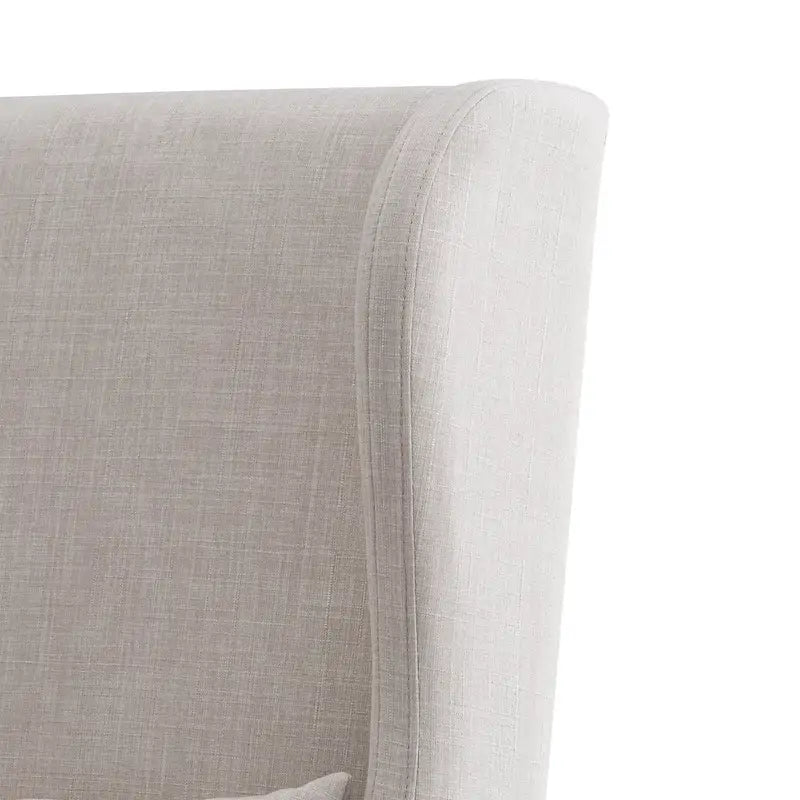 Wingback Host Chair, Plush Upholstered Dining Chair, Elegant Seating for Dining Room Head Seat