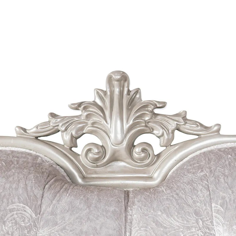 Traditional Arm Chair with Button Tufted Back and Accent Pillow
