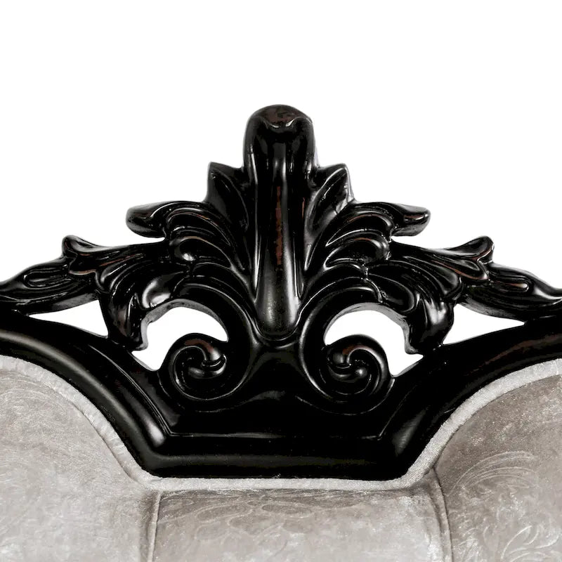 Traditional Arm Chair with Button Tufted Back and Accent Pillow