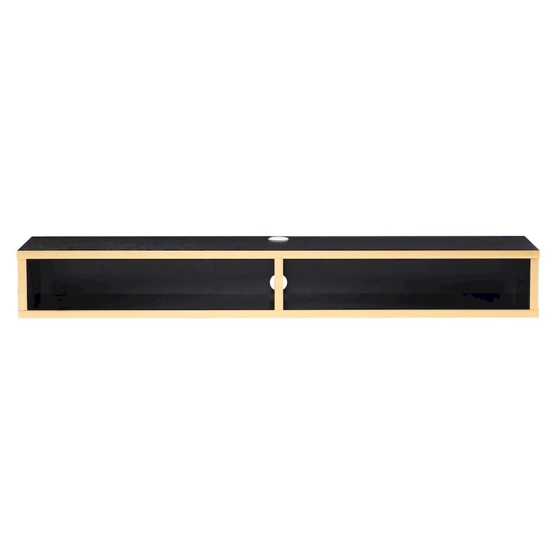 Modern 60-inch 2-Shelf Wall-mounted TV Console
