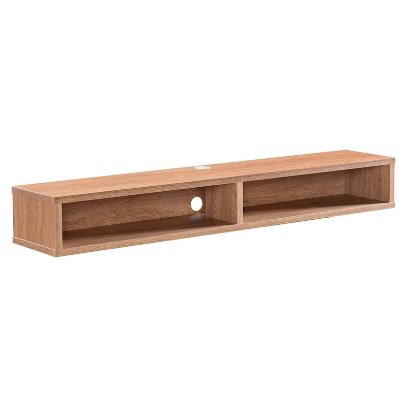 Modern 60-inch 2-Shelf Wall-mounted TV Console