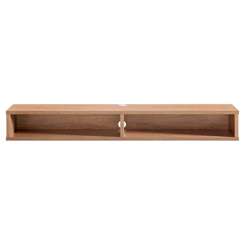 Modern 60-inch 2-Shelf Wall-mounted TV Console