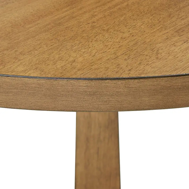 Round Two-Tone Dining Table