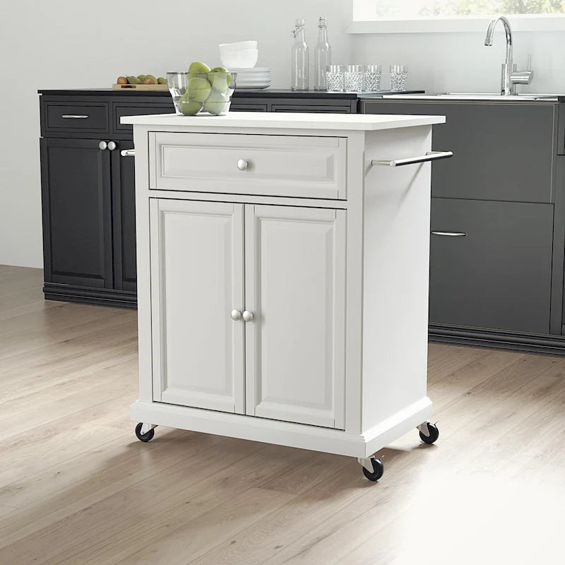 Carrello da cucina portatile con piano in granito - 31W x 18D x 35.5H
