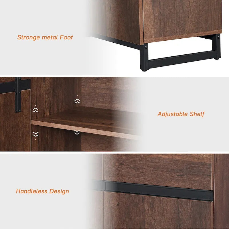 Credenze buffet moderne con ripiani regolabili, tavolo da caffè per sala da pranzo