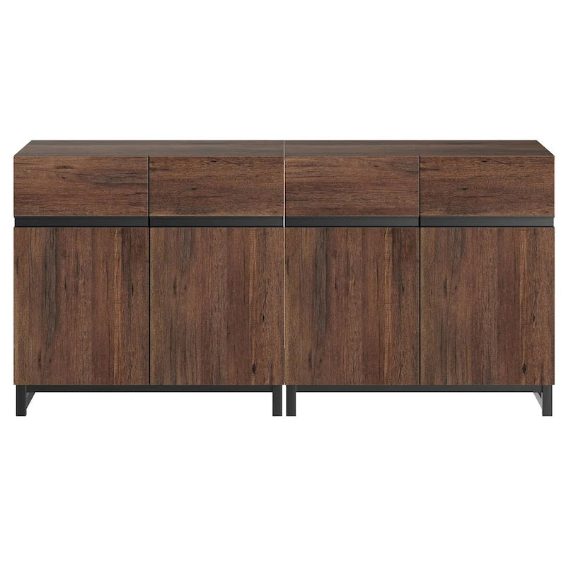 Modern Buffet Sideboards with Adjustable Shelves, Coffee Bar Table for Dining Room