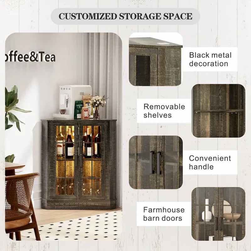 20Wide Corner Storage Cabinet