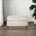 Living Room Ottoman, Parchment