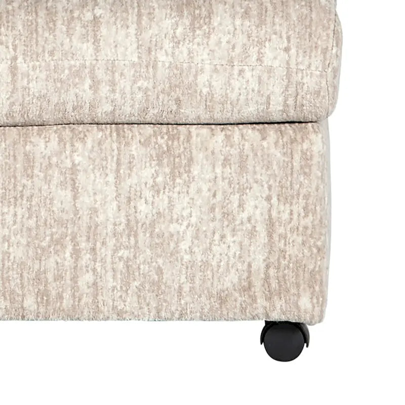 Living Room Ottoman, Parchment