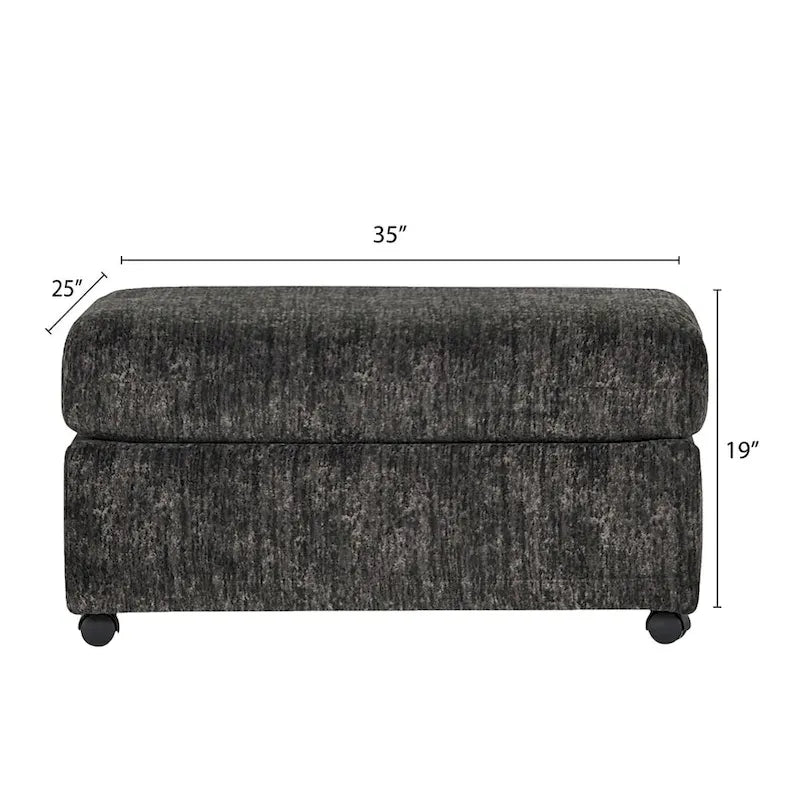 Living Room Ottoman, Parchment
