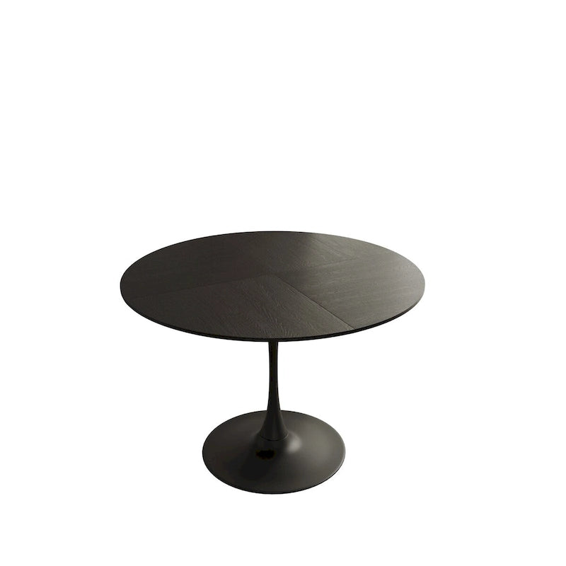 Tavolo da pranzo rotondo moderno con base in metallo