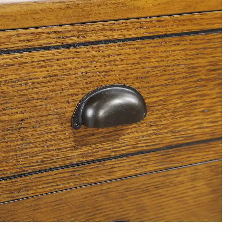 Tavolino rettangolare da 40 in legno massello con 4 cassetti